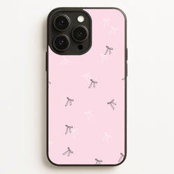 Coquette Mini Bows Pattern Pink  - Clean Girl Aesthetic Phone Case for iPhone 12 Pro Max