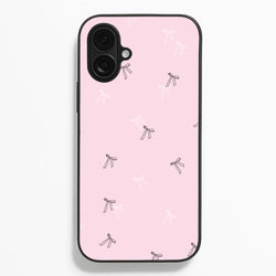 Coquette Mini Bows Pattern Pink  - Clean Girl Aesthetic Phone Case for iPhone 16 Plus