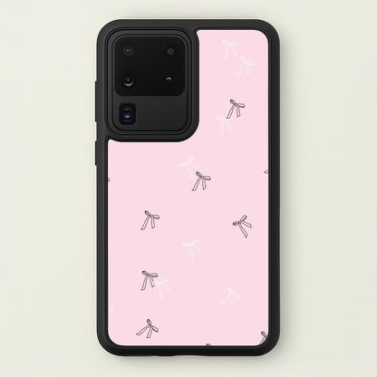 Coquette Mini Bows Pattern Pink  - Clean Girl Aesthetic Phone Case for Galaxy S20 Ultra