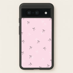 Coquette Mini Bows Pattern Pink  - Clean Girl Aesthetic Phone Case for Google Pixel 8