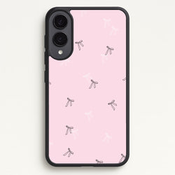 Coquette Mini Bows Pattern Pink  - Clean Girl Aesthetic Phone Case for Galaxy S25 Edge