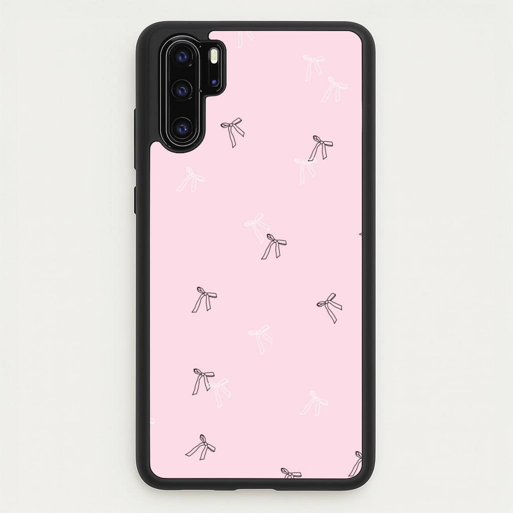 Coquette Mini Bows Pattern Pink  - Clean Girl Aesthetic Phone Case for Huawei P30 Pro