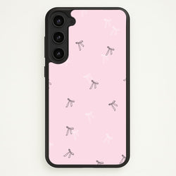 Coquette Mini Bows Pattern Pink  - Clean Girl Aesthetic Phone Case for Galaxy S23