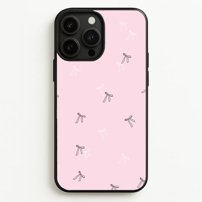 Coquette Mini Bows Pattern Pink  - Clean Girl Aesthetic Phone Case for iPhone 13 Pro Max