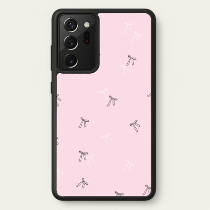 Coquette Mini Bows Pattern Pink  - Clean Girl Aesthetic Phone Case for Galaxy Note 20 Ultra