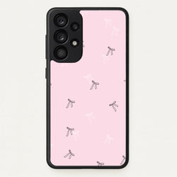 Coquette Mini Bows Pattern Pink  - Clean Girl Aesthetic Phone Case for Galaxy A53