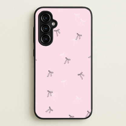 Coquette Mini Bows Pattern Pink  - Clean Girl Aesthetic Phone Case for Galaxy A54