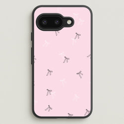 Coquette Mini Bows Pattern Pink  - Clean Girl Aesthetic Phone Case for Google Pixel 9a