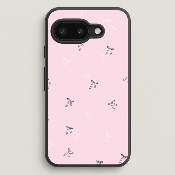 Coquette Mini Bows Pattern Pink  - Clean Girl Aesthetic Phone Case for Google Pixel 9a