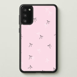 Coquette Mini Bows Pattern Pink  - Clean Girl Aesthetic Phone Case for Galaxy S20