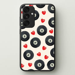 8-Balls And Hearts Pattern  - Clean Girl Aesthetic Phone Case for Galaxy A15
