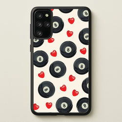 8-Balls And Hearts Pattern  - Clean Girl Aesthetic Phone Case for Galaxy S20 Plus