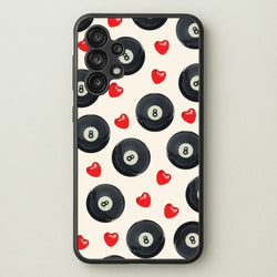 8-Balls And Hearts Pattern  - Clean Girl Aesthetic Phone Case for Galaxy A13