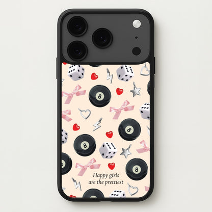 Happy Girls Are The Prettiest Pattern Phone Case for iPhone 17 Pro Max