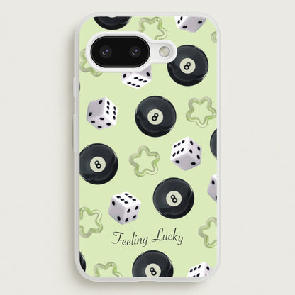 Feeling Lucky Assortment Pattern  - Clean Girl Aesthetic Phone Case for Google Pixel 9a