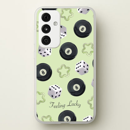 Feeling Lucky Assortment Pattern  - Clean Girl Aesthetic Phone Case for Galaxy A35