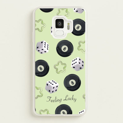 Feeling Lucky Assortment Pattern  - Clean Girl Aesthetic Phone Case for Galaxy S9