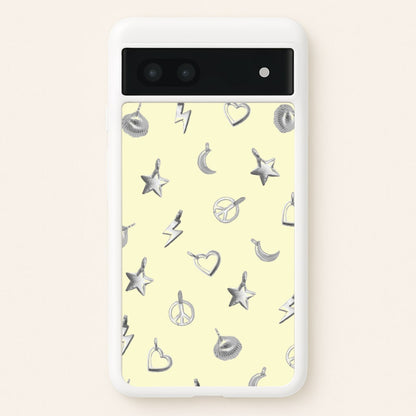 Bracelet Charms Pattern  - Clean Girl Aesthetic Phone Case for Google Pixel 6a