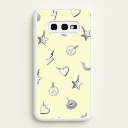 Bracelet Charms Pattern  - Clean Girl Aesthetic Phone Case for Galaxy S10e