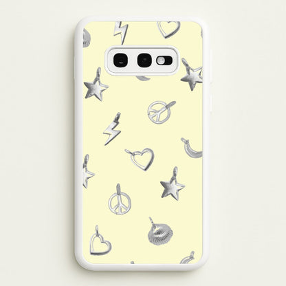 Bracelet Charms Pattern  - Clean Girl Aesthetic Phone Case for Galaxy S10e