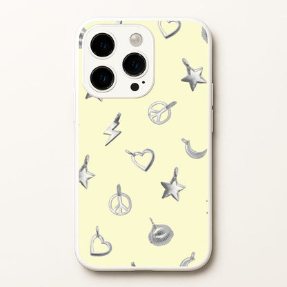 Bracelet Charms Pattern  - Clean Girl Aesthetic Phone Case for iPhone 14 Pro