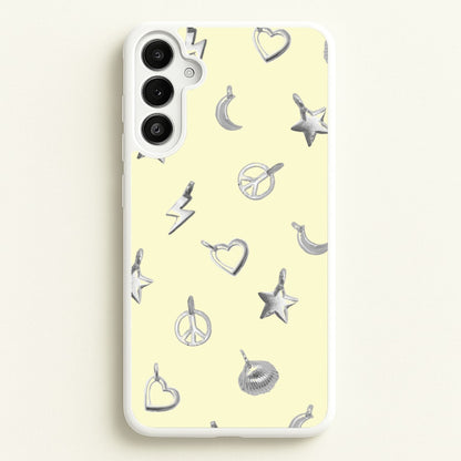 Bracelet Charms Pattern  - Clean Girl Aesthetic Phone Case for Galaxy A36
