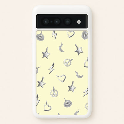 Bracelet Charms Pattern  - Clean Girl Aesthetic Phone Case for Google Pixel 7 Pro