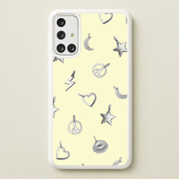 Bracelet Charms Pattern  - Clean Girl Aesthetic Phone Case for Galaxy A71