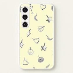 Bracelet Charms Pattern  - Clean Girl Aesthetic Phone Case for Galaxy S25