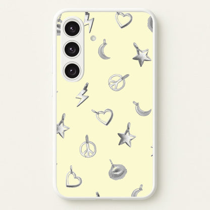Bracelet Charms Pattern  - Clean Girl Aesthetic Phone Case for Galaxy S25