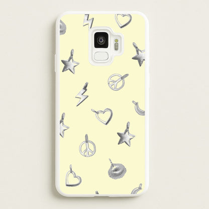 Bracelet Charms Pattern  - Clean Girl Aesthetic Phone Case for Galaxy S9