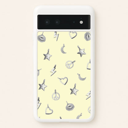 Bracelet Charms Pattern  - Clean Girl Aesthetic Phone Case for Google Pixel 6
