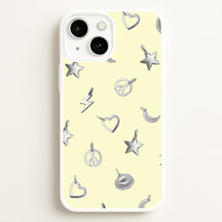 Bracelet Charms Pattern  - Clean Girl Aesthetic Phone Case for iPhone 13 Mini