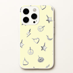 Bracelet Charms Pattern  - Clean Girl Aesthetic Phone Case for iPhone 15 Pro