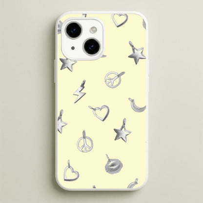 Bracelet Charms Pattern  - Clean Girl Aesthetic Phone Case for iPhone 14 Plus