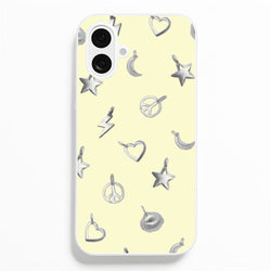 Bracelet Charms Pattern  - Clean Girl Aesthetic Phone Case for iPhone 16 Plus