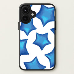 Blue Star Balloons Pattern Phone Case for iPhone 17
