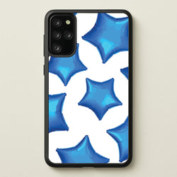 Blue Star Balloons Pattern  - Clean Girl Aesthetic Phone Case for Galaxy S20 Plus