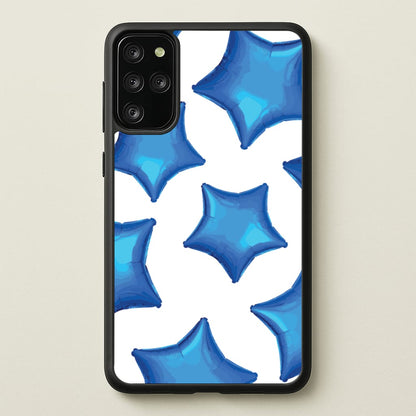 Blue Star Balloons Pattern  - Clean Girl Aesthetic Phone Case for Galaxy S20 Plus