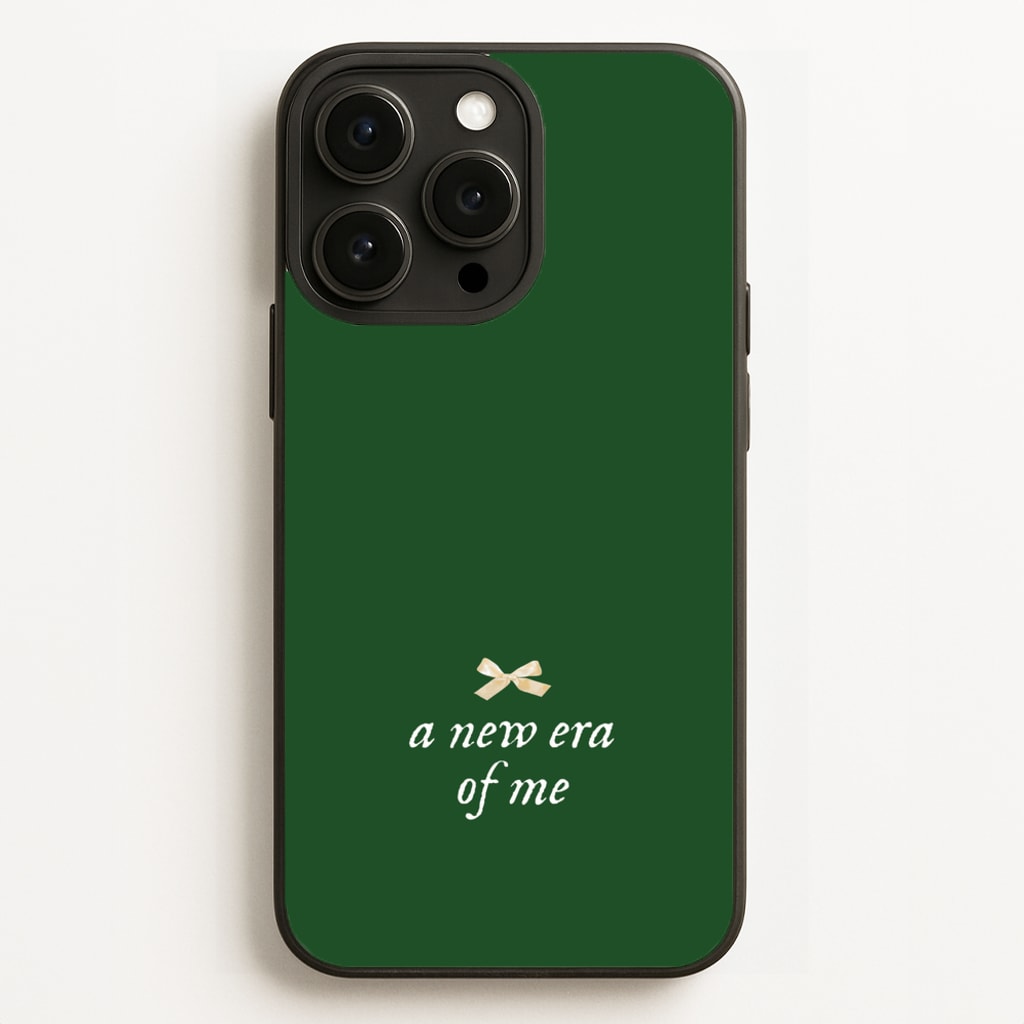Coquette A New Era Of Me Green  - Clean Girl Aesthetic Phone Case for iPhone 16 Pro Max