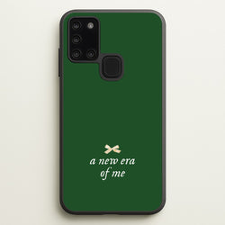 Coquette A New Era Of Me Green  - Clean Girl Aesthetic Phone Case for Galaxy A21s