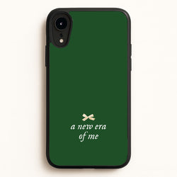 Coquette A New Era Of Me Green  - Clean Girl Aesthetic Phone Case for iPhone XR