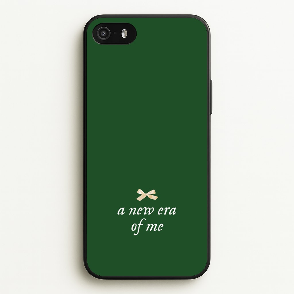 Coquette A New Era Of Me Green  - Clean Girl Aesthetic Phone Case for iPhone 5 / 5s / SE 2016