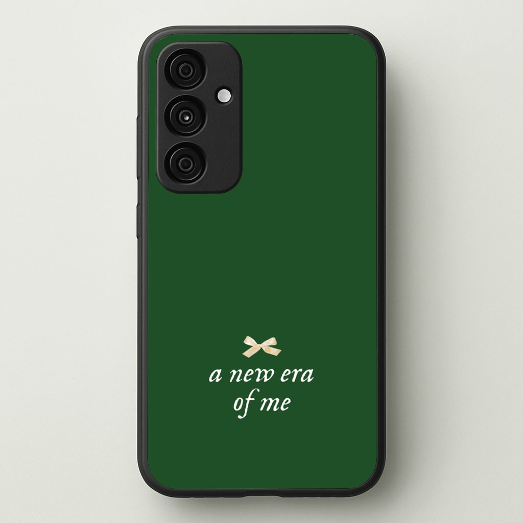 Coquette A New Era Of Me Green  - Clean Girl Aesthetic Phone Case for Galaxy A55