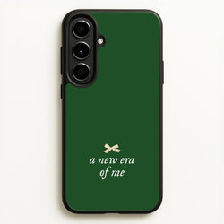 Coquette A New Era Of Me Green  - Clean Girl Aesthetic Phone Case for Galaxy A56