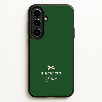 Coquette A New Era Of Me Green  - Clean Girl Aesthetic Phone Case for Galaxy A56