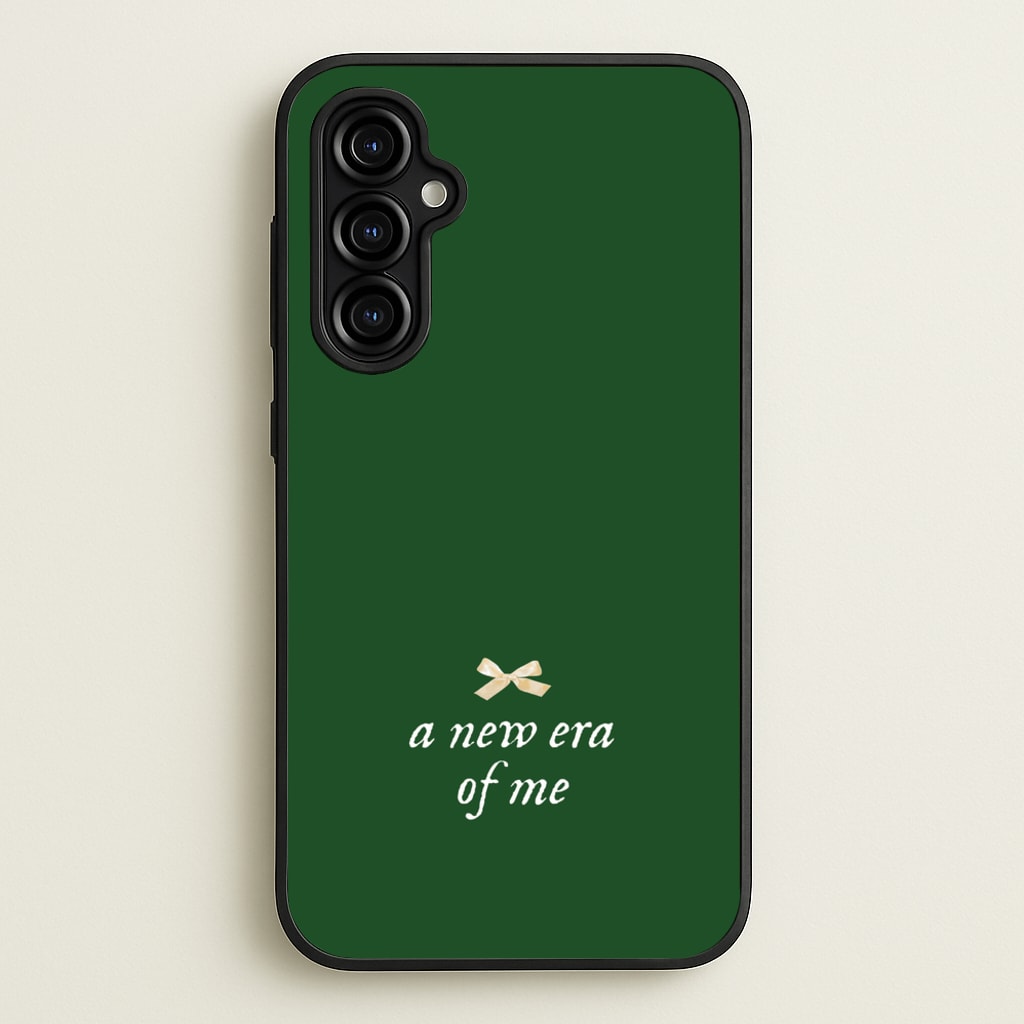 Coquette A New Era Of Me Green  - Clean Girl Aesthetic Phone Case for Galaxy A54