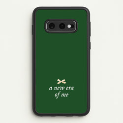 Coquette A New Era Of Me Green  - Clean Girl Aesthetic Phone Case for Galaxy S10e