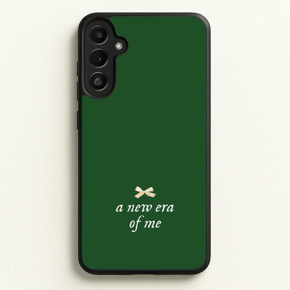 Coquette A New Era Of Me Green  - Clean Girl Aesthetic Phone Case for Galaxy A34