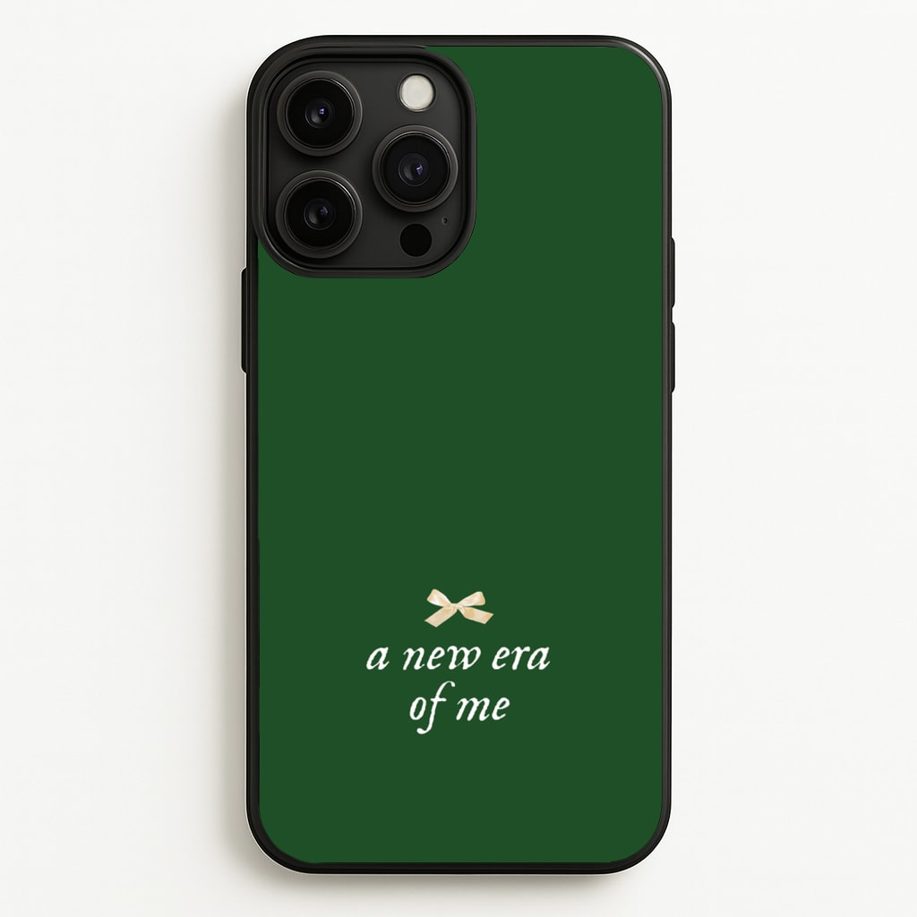 Coquette A New Era Of Me Green  - Clean Girl Aesthetic Phone Case for iPhone 13 Pro Max